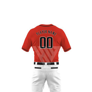 ชุดเบสบอลสำหรับผู้ชายชุดเครื่องแบบทีมชุดระบายอากาศออกแบบโลโก้ตามสั่ง - Product Image 6