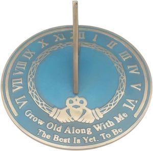 Reloj de Sol de Latón Macizo de 8 Pulgadas con Acabado Antiguo, Reloj de Jardín con Números Romanos, Elegante Decoración para Exteriores y Hogar, Regalo - Product Image 2