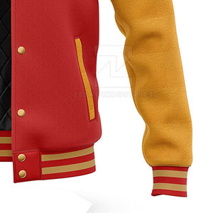 Chaqueta Letterman Personalizada de Alta Calidad, 100% Algodón, Cuello Alto, Transpirable, Ecológica, Talla Grande para Adultos, Chaqueta de Invierno - Product Image 3