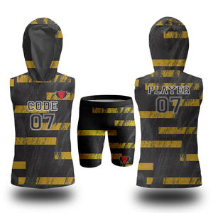 Camiseta de fútbol americano personalizada 7v7 totalmente sublimada, conjunto de compresión de ajuste seco duradero de alto rendimiento, ropa transpirable - Product Image 6