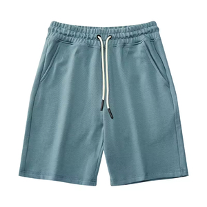 Pantalones cortos de verano de secado rápido de talla grande para hombre al por mayor, pantalones cortos antiarrugas sostenibles personalizados, pantalones cortos de cintura elástica para hombre, servicio OEM - Product Image 2