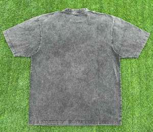 Venta al por mayor de calidad superior Stonewashed T-Shirts 260 Gsm Jersey Full Sun Faded diseño de gran tamaño de talla grande para el verano - Product Image 4