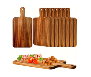 Planche à découper en bois de manguier faite à la main au design luxueux et unique, ustensiles de cuisine, blocs à découper pour légumes en bois - Product Image 1