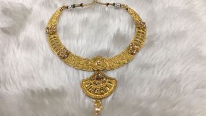 Fabricant indien bijoux de mariée à la mode pour mariage en turquie ensemble de collier long avec boucles d'oreilles pour femmes charme prêt à expédier - Product Image 2