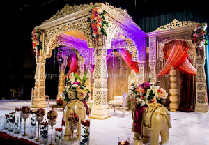 Mandap Maharaja Real Inspirado en la Elegancia de Bollywood, Fabricante y Exportador Global de Mandaps para Bodas Indias, Venta de Mandaps para Bodas - Product Image 3
