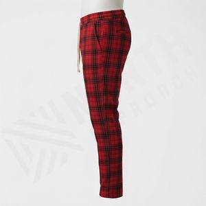Wholesale Custom <b>Flannel</b> Men Pants Plaid Sleepwear Fashion Casual Straight Trousers Durable Comfortable Streetwear New - Product Image 3