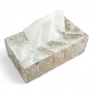 Caja de Pañuelos Clásica Hecha a Mano con Incrustaciones de Nácar, Decoración para el Hogar, Venta al por Mayor en Vietnam - Product Image 1