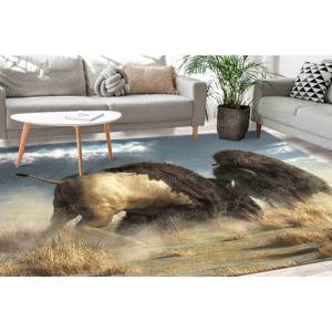 Tapis imprimé avec motif de combat de buffles pour salle à manger de ferme, tapis gobelin - Product Image 4