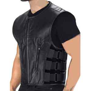 Gilet de moto classique pour homme en cuir véritable 2025, respirant, imperméable, écologique, vêtement d'extérieur d'hiver - Product Image 4