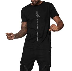 T-shirt de travail de gym 2024 coton tricoté personnalisé style High Street écologique à séchage rapide pour hommes avec impression de couleur et de logo personnalisée - Product Image 1