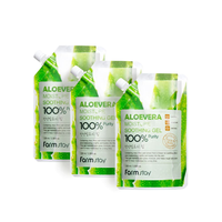 FARMSTAY MOISTURE GEL APAISANT ALOEVERA (POUCH) -fabriqué en Corée Cosmétique-Hydratant Nourrissant Anti-âge Anti-rides