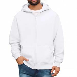 Otoño Invierno personalizado 100% sudaderas con capucha de algodón para hombres mujeres personalizado impreso manga larga cremallera Streetwear Casual deportes - Product Image 6