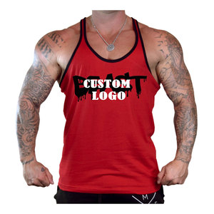 Débardeurs de gym unisexe 100% coton à séchage rapide personnalisés OEM vente en gros grande taille respirant pour la course à pied et imprimé de musculation - Product Image 3