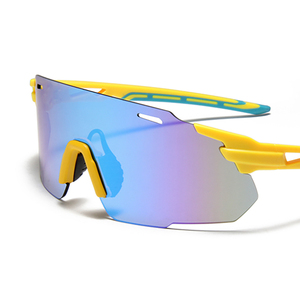 S29159 lunettes de soleil de sport à <span class=keywords><strong>grand</strong></span> cadre pour hommes et femmes vente en gros pas cher lentille une pièce surdimensionnée lunettes de soleil de vélo de cyclisme - Product Image 5
