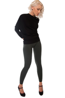 Leggings en laine tricotée pour femmes, longueur intégrale, séchage rapide, durables, doux, extensibles, avec détail à la taille, super confortables, élégants, sensuels, basiques