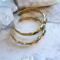 Bracelet en opale éthiopienne brute, luxe vintage, argent sterling plaqué rhodium, certifié IGI, qualité supérieure exclusive, naturel, tendance