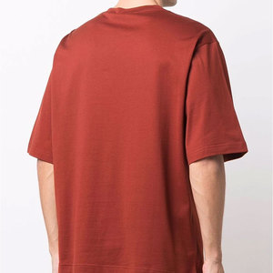 Vêtements souples T-shirts pour hommes Concevez votre propre logo T-shirt imprimé personnalisé T-shirt en relief pour hommes unisexe surdimensionné - Product Image 4