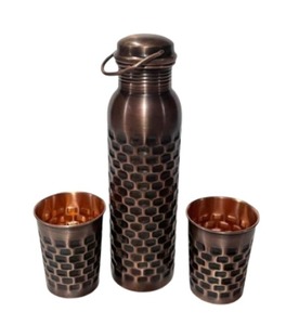 Botella de cobre de mármol D-Mark de calidad superior 1L sin BPA apto para lavavajillas a prueba de fugas seguro para agua hirviendo belleza sostenible Unisex - Product Image 6