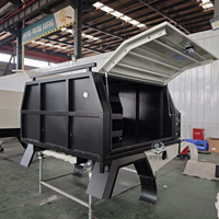 Plateau et auvent en aluminium pour cabine simple/double/supplémentaire avec boîte à outils pour pick-up adapté à Hilux, Ranger, Dmax