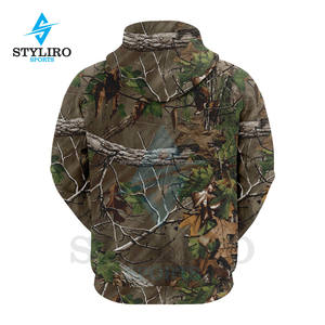 Sudadera con Capucha de Camuflaje para Invierno, 100% Poliéster, Bordado con Patrón Sólido, para Caza, Venta al Por Mayor - Product Image 2