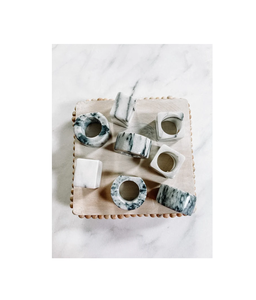 Porte-rond de serviette en marbre Top Design porte-rond de serviette en marbre de restaurant au design moderne pour les fêtes de mariage Fabriqué en Inde - Product Image 1