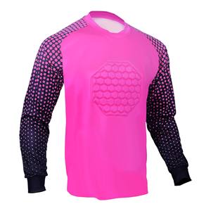 Nouveau maillot de gardien de but design avec rembourrage chemises rembourrées légères à sublimation complète pour unisexe - Product Image 2