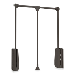 Appendiabiti pieghevole in acciaio e plastica 830-1150mm per l'organizzazione dei vestiti - Product Image 1