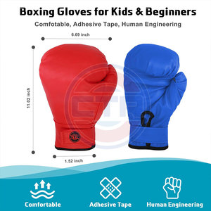 Guantes de Boxeo para Niños con Logotipo Personalizado CTR SPORTS 2024, de Alta Calidad, Impresión por Transferencia de Calor, 8oz 12oz, para Entrenamiento y Combate, con Rayas - Product Image 5