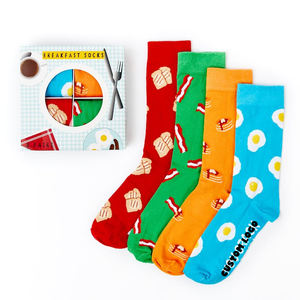 Único algodón ecológico transpirable equipo calcetines regalo conjunto OEM ODM logotipo personalizado inferior divertido para hombres mujeres - Product Image 1