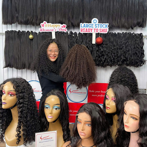 Extensiones de Peluca de pelo Remy birmano vietnamita de lujo HD encaje Frontal birmano peluca rizada pelo - Product Image 1