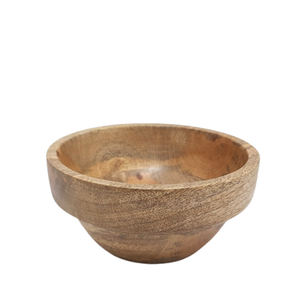 Diseño clásico Mango Wood Server Ware Cuenco redondo Color natural Ensaladera para cocina y decoración de bodas - Product Image 3