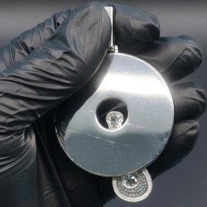 จี้เงินแท้ 925 ประดับเพชรโมอิสซาไนต์เต็มตัว สไตล์ฮิปฮอปสั่งทำพิเศษ - Product Image 2