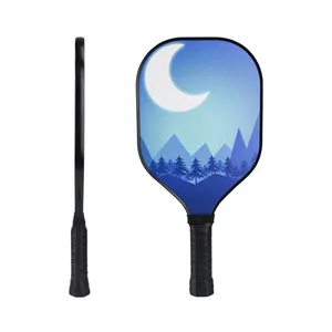 men women Indoor outdoor carbon fiber material pickle ball padle durable lightweight pickleball paddle with balls set OEM