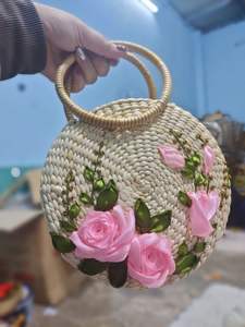 High-Quality Water Hyacinth <b>Bag</b>, Handwoven Eco-Friendly Handbag, 100% Natural Dried Water Hyacinth, Stylish <b>Bag</b> from Vietnam - Product Image 6