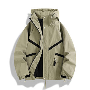 Chaqueta Táctica Impermeable de Softshell con Forro Polar 2026, Abrigos Térmicos de Invierno para Exteriores con Capucha y Cremallera, Estilo Denim, Venta al por Mayor, Liso Teñido, Formal - Product Image 3