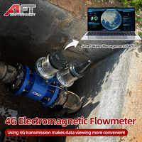 Débitmètre électromagnétique 4G OEM basse consommation alimenté par batterie pour eau/liquide, haute précision, protocole TCP MQTT, téléchargement de données à distance