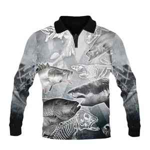 OEM Custom 2026 Men's UPF50 Sun Protection Quick Dry Lightweight Sublimation 100% Polyester Breathable Comfortable Long <b>Fishing</b> - Product Image 1