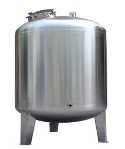 Bac IPC durable avec pièce de contact en acier inoxydable conception sanitaire finition lisse de forme cylindrique et carrée et vanne papillon - Product Image 2