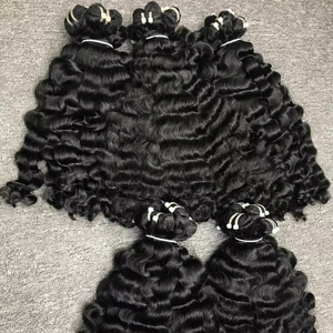2024 nueva textura Natural crudo birmano rizado vendedores de cabello de alta calidad birmano rizado extensiones de cabello virgen - Product Image 1