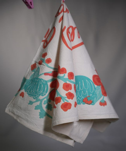 100% torchons de cuisine en coton biologique torchons à séchage rapide au design floral serviette en coton uni lavable jetable avec impression de logo personnalisé - Product Image 2