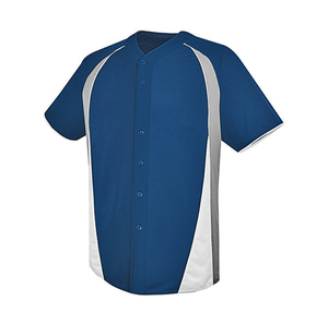 เสื้อเบสบอล OEM Pro Custom แบบขายส่ง ผ้าโพลีเอสเตอร์แห้งเร็ว ติดกระดุม  ปักชื่อและหมายเลข บริการจัดส่งรวดเร็ว - Product Image 3