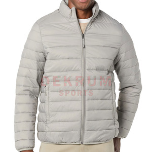 2026 Comfortable Front Logo Stand Collar Eco-Friendly Puffer <b>Jacket</b> for <b>Men</b> Plus Size Adults Winter Sale Item Made in Pakistan - Product Image 1