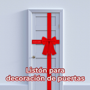 Lazo de Plástico Rojo para Decoración Navideña, para Puerta de Armario, Árbol y Hogar, para Envolver Regalos - Product Image 4