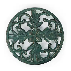 Salvamanteles de Metal de forma redonda de Color blanco superventas de diseño de lujo para platos calientes cocina Hotel restaurante y uso de mesa de comedor - Product Image 2