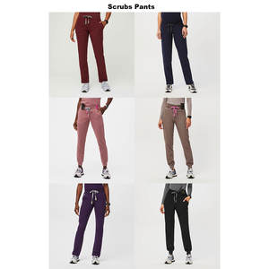 Uniforme Médico Personalizable para Mujer, Conjunto de Uniforme de Enfermería Moderno, Pantalones Deportivos, Tejido de Punto para Hospitales - Product Image 4