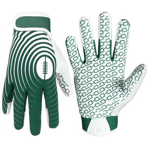 Guantes de receptor de fútbol juvenil Diseño personalizado Moda Guantes de receptor multifuncionales Microfibra, Transpirable, ligero - Product Image 1