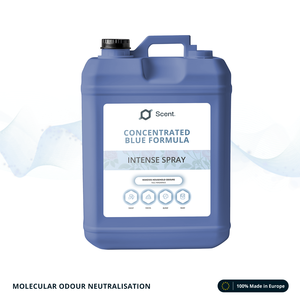 Neutralizador de Olores en Aerosol Intenso Fórmula Azul: Olores de Sudor, Heces, Humo y Solventes - Tambor de 25 kg - Concentrado - Product Image 1