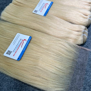 ผมต่อเวียดนามแท้ 100% เรมี่ ดับเบิ้ลดรอว์น คุณภาพสูง แบบตรงธรรมชาติ เย็บด้วยเครื่องจักรสองชั้น สีบลอนด์ - Product Image 3