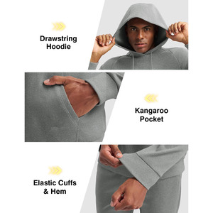 Conjuntos de Jogger personalizados para hombre, chándales, Sudadera con capucha de gran tamaño y conjunto de 2 piezas, chándales de gimnasio multicolor para deportes de correr - Product Image 5
