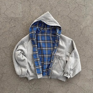 Sweat à capuche unisexe personnalisé, double couche, 100% coton, hiver, veste réversible, fermeture éclair, double face, logo sur le devant, coupe ample, régulier - Product Image 2